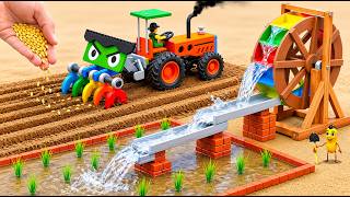 TOP Most Creative DIY Mini Tractor Builds a Water Wheel 💦🌱 Rice Farm Irrigation | HP Mini