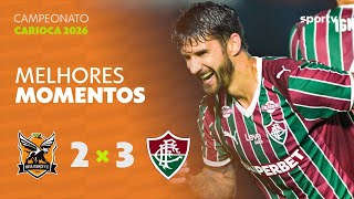 NOVA IGUAÇU 2 X 3 FLUMINENSE | MELHORES MOMENTOS | CAMPEONATO CARIOCA 2026 | ge.globo
