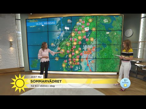 Härlig högsommar - så blir vädret i dag - Nyhetsmorgon (TV4)
