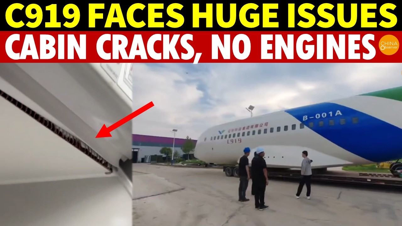 C919 Faces HUGE Issues! ONLY 3 Deliveries in Q1, Cabin Cracks, No Engines, Production Halts