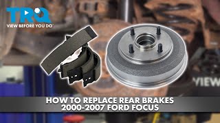 How to Replace Rear Brakes 2000-2007 Ford Focus