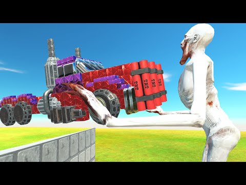 DYNAMITE CAR VS GIANT MONSTERS - Animal Revolt Battle Simulator