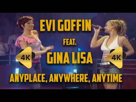 Evi Goffin feat  Gina Lisa - Anyplace, Anywhere, Anytime (Live @ Biebabeloela 2004.) 4K