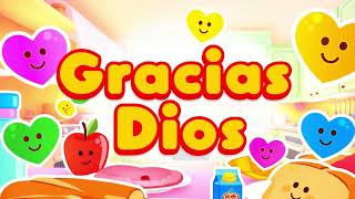 🙏 Gracias Dios por la Comida 🍽️ | Canción Infantil Cristiana | Oración para Niños
