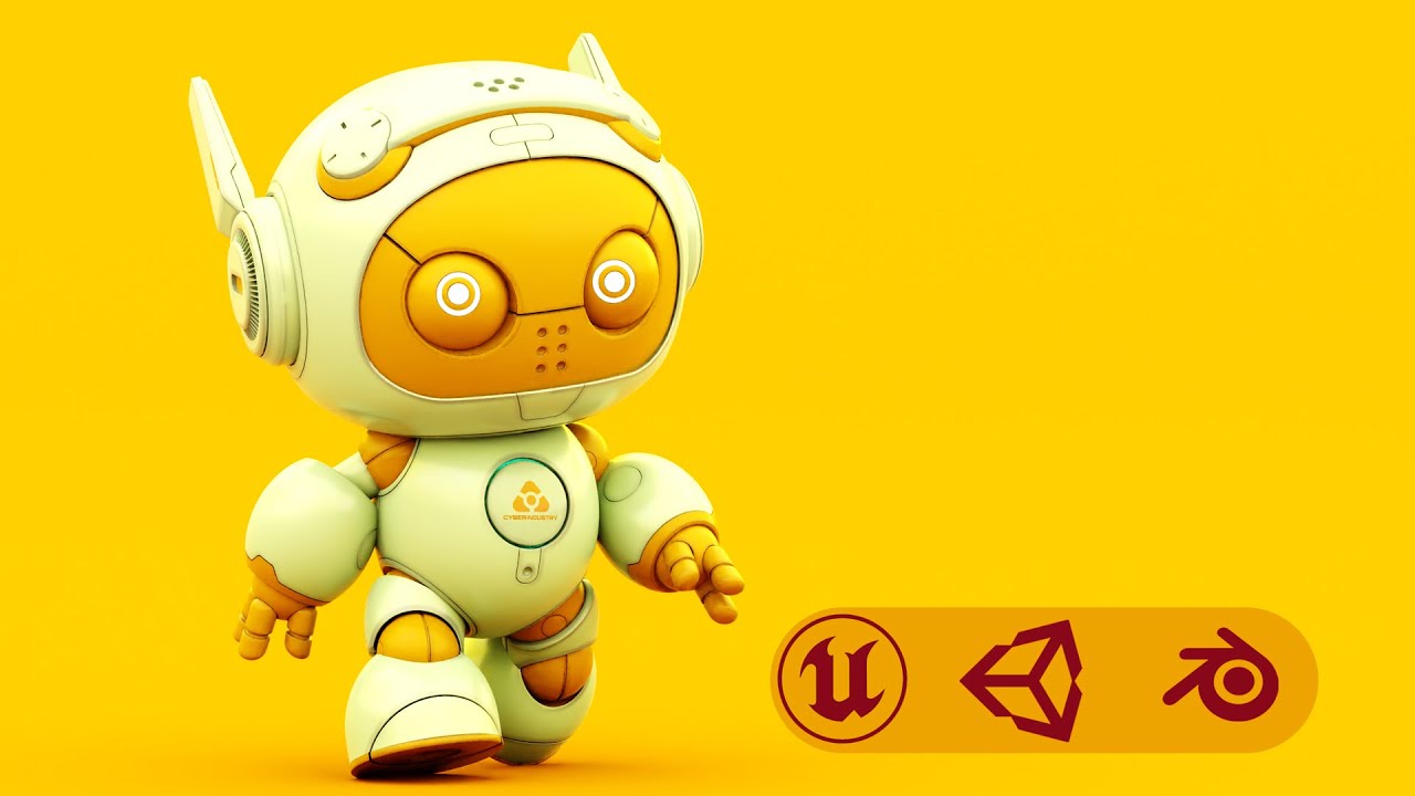 Robo G-5 Auto-Rig Pro Rigged For Mixamo Unreal Engine Unity 3D Model