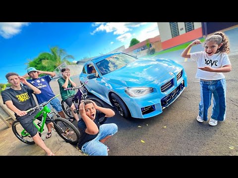 IMPRESSIONEI OS VALENTÕES COM A BMW NOVA DO MEU PAI