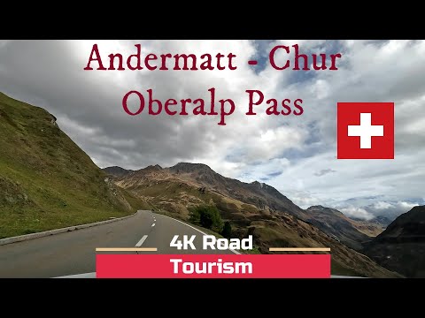 Fahrt über Oberalppass in der Schweiz // Driving in Switzerland over Oberalp Pass