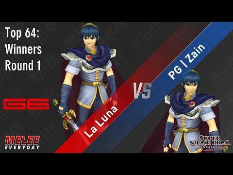 Genesis 6 - La Luna (Marth) vs. PG | Zain (Marth) - SSBM - Top 64 - WR1