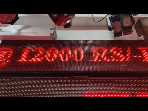 LED Display Board Name Badge Display Red