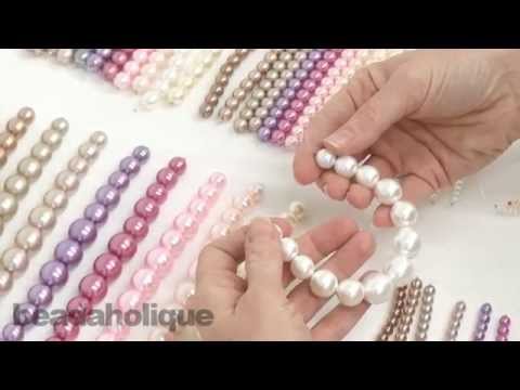 Glass pearls beads