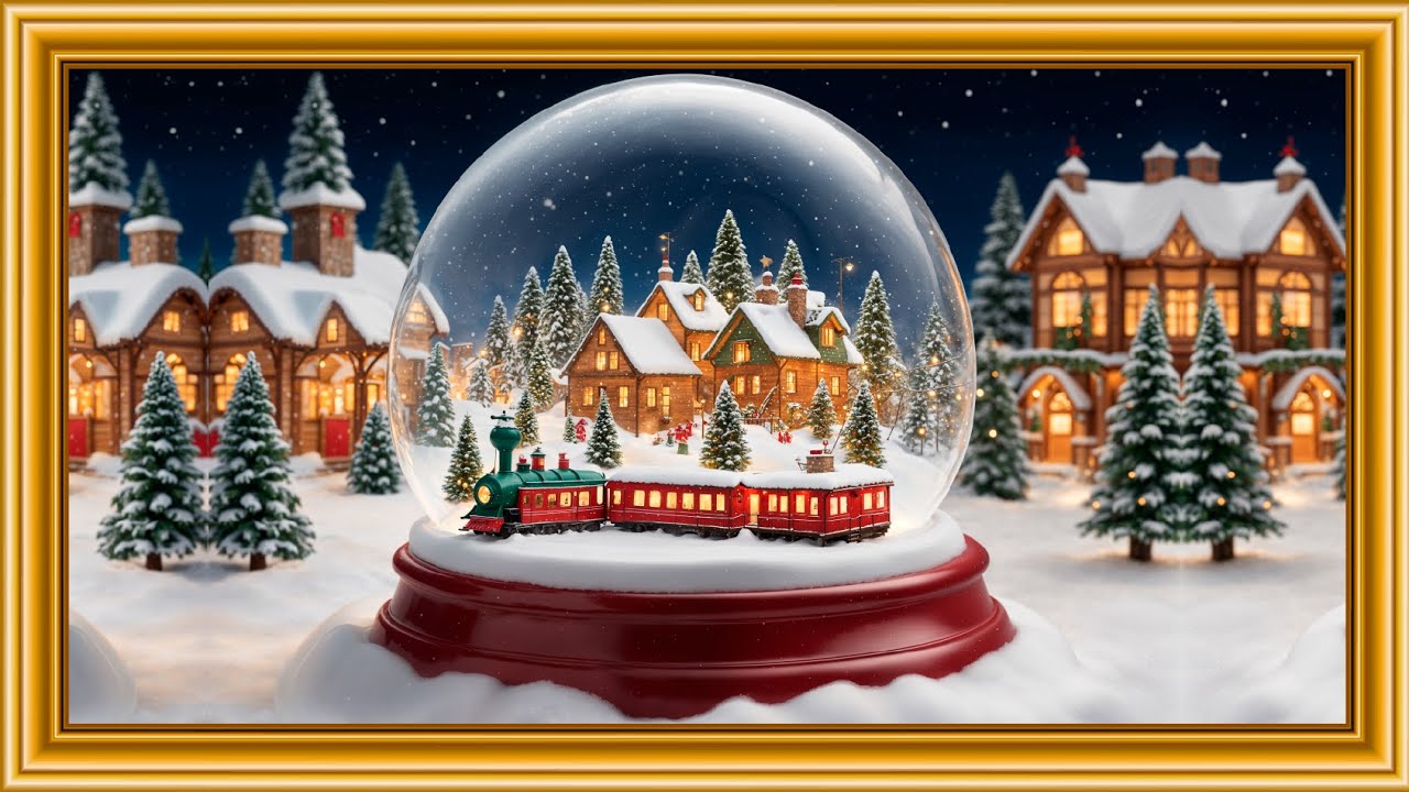 🎄 Enchanting Christmas Pin Frames with Festive Songs 🎶 - Background - Wallpaper - Frame TV - Noel -