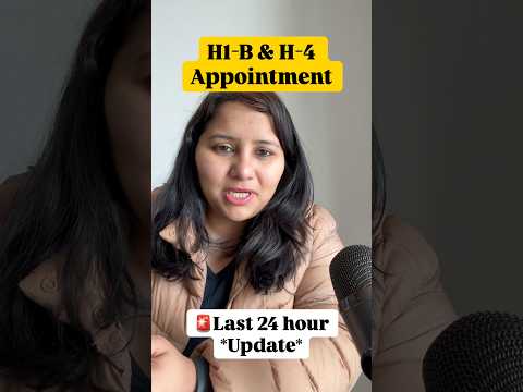 Have H-1B and H-4 visa appointments opened in India in 2026?