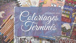 Coloriages terminés Décembre 2024 - Finished pages