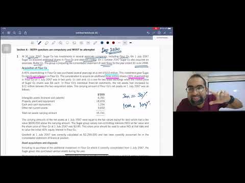 👉 ACCA SBR Past Papers | Consolidated Cash Flow | Dec 2020 Attempt | Mustafa Mirchawala,IFRS Trainer