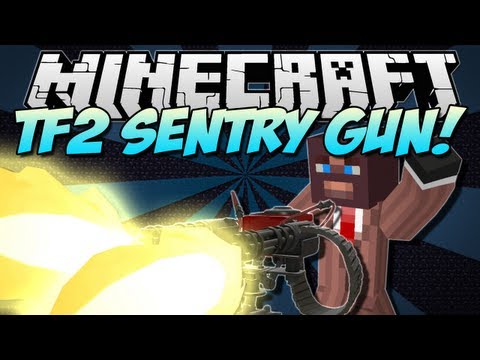 DanTDM - Minecraft | SENTRY GUN! (Team Fortress 2!) | Mod Showcase [1.5.1]