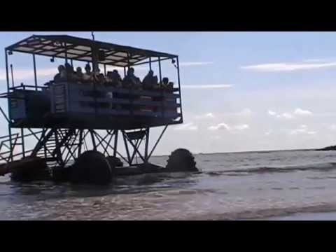 Burgh Island Sea Tractor  Bigbury Bay Beach South Devon