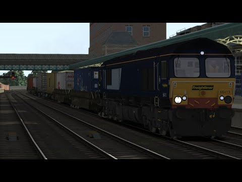 Train Simulator 2021 66413 ex DRS passes Newport with 4V51