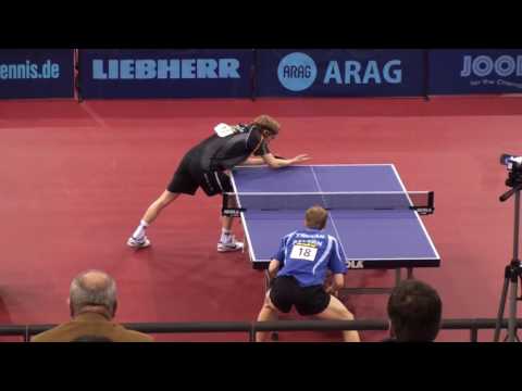 Tischtennis NDM Trier 20100307   Christ, Nico   17 Wehking, Lennart  1