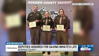Berrien County police officers honored for saving inmate’s life at county jail