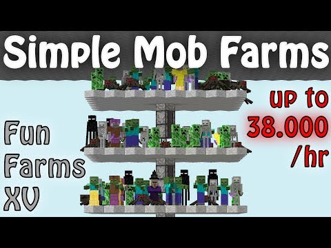 gnembon - Simple Hostile Mob Farms, Minecraft 1.12 - 1.16+ (Fun Farms Ep. 15)