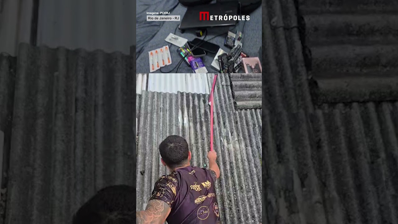 Casal joga “canetas emagrecedoras” no telhado e chega rindo à delegacia