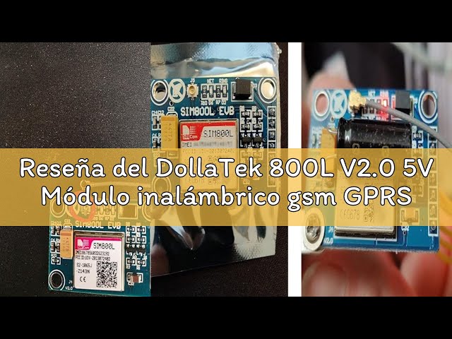 Vídeo relacionado con TECNOULAB 5 uds SIM800L V2.0 5V módulo inalámbrico gsm GPRS Banda cuádruple con Tapa de Cable de Antena