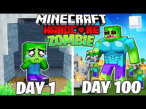 Bronzo - I Survived 100 DAYS as a ZOMBIE in HARDCORE Minecraft!