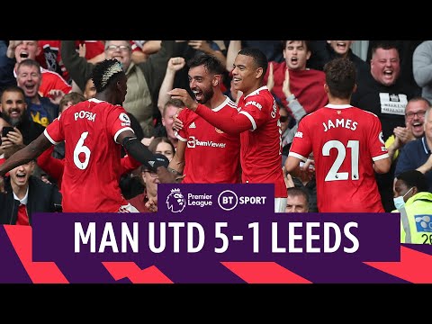 Man Utd v Leeds (5-1) | Fernandes Scores Hat-Trick In Red Devils Romp! | Premier League Highlights
