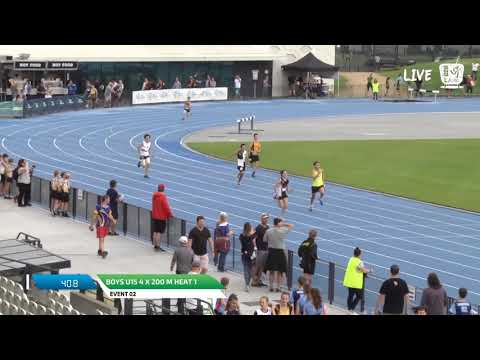 Boys U15 4 x 200m Heat 2 - 2018 SUBWAY State Relay Championships // LAVicTV