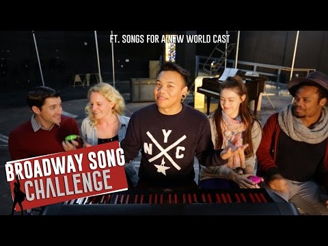 Broadway Song Challenge ft. Cast of Songs For A New World | AJ Rafael