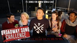 Broadway Song Challenge ft. Cast of Songs For A New World | AJ Rafael