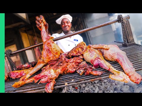 Kenyan MEAT TOUR in Nairobi!!! BOILED COW HEAD & Nyama Choma!!! Video