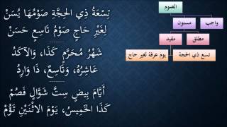 صورة النظم الجلي في الفقه الحنبلي101- شرح/ عامر بهجت(أحكام صيام التطوع)