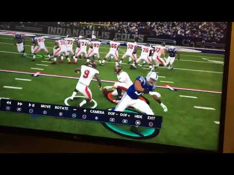 Madden is realistic: Kicker gets kicked and makes ball teleport 🤔