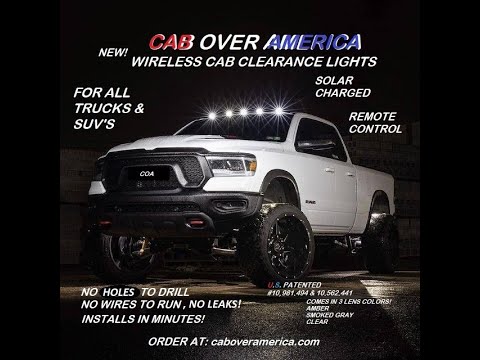 Wireless Cab Lights Worlds First And #1 Best Seller Since 2019 Fits All Trucks And Suv,s No Holes