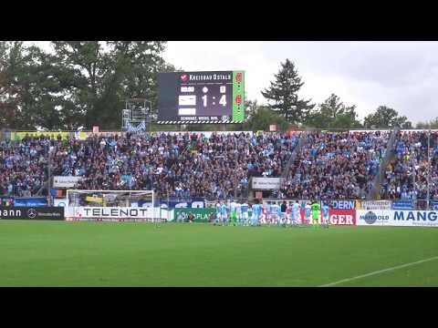Siegesfeier der 1860-Fans: VfR Aalen - TSV 1860 München 1:4