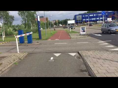 Cycletrack at Delft IKEA