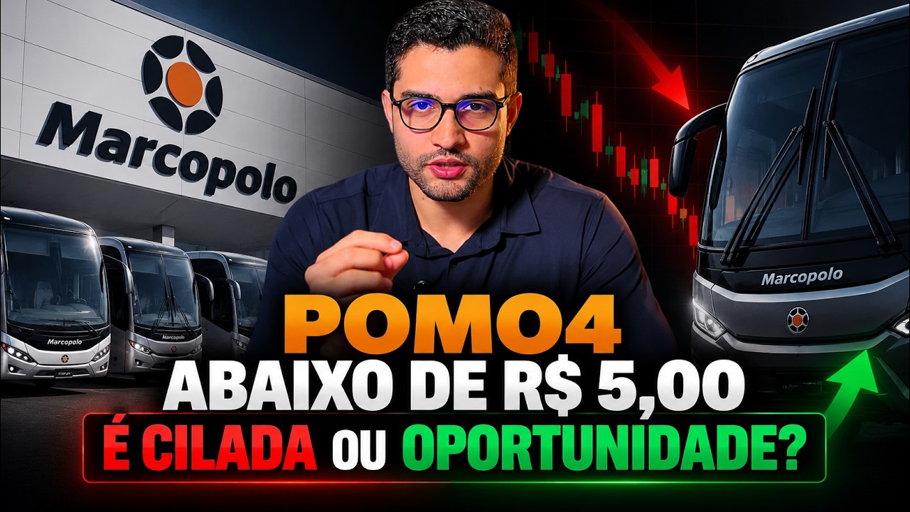 MARCOPOLO EM QUEDA ESTÁ BARATA DEMAIS PARA IGNORAR? POMO4: PREÇO TETO E PROJEÇÕES