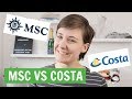 MSC Cruises Costa Cruises 9 Differences