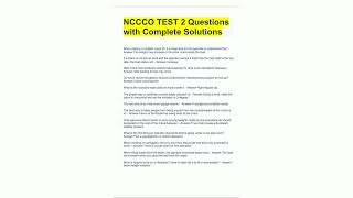 Download the video "NCCCO TEST 2 Questions with Complete Solutions2756"