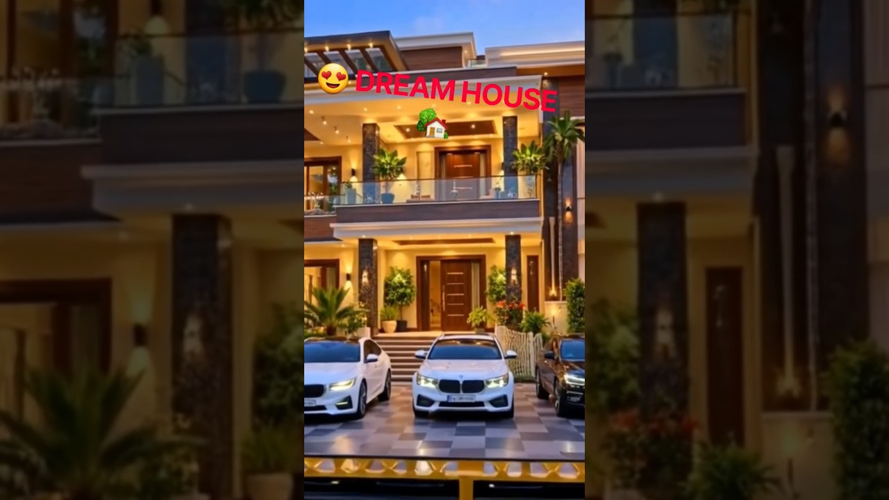 Luxury Dream House With Supercars 😍🏡🚘 | #Shorts