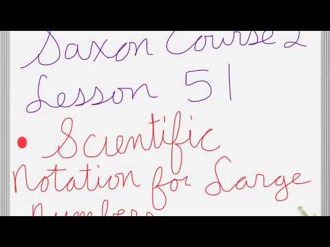 Saxon Course 2 Lesson 51