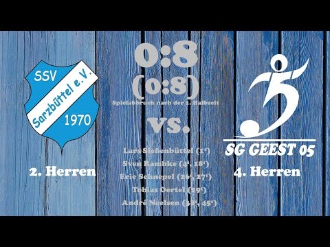 Highlights SSV Sarzbüttel II vs. SG Geest 05 IV - 10.09.2016 (Spielabbruch nach der 1. Halbzeit)