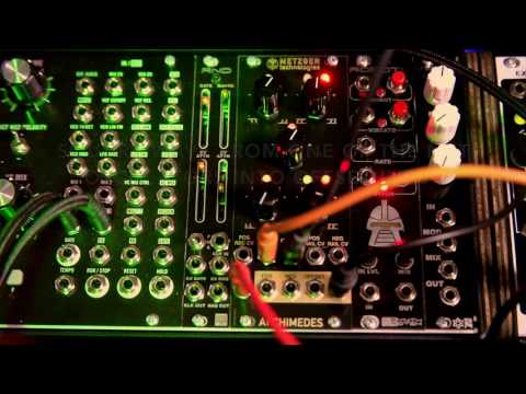 Metzger Technologies Archimedes Eurorack Module Waveshaping Demo