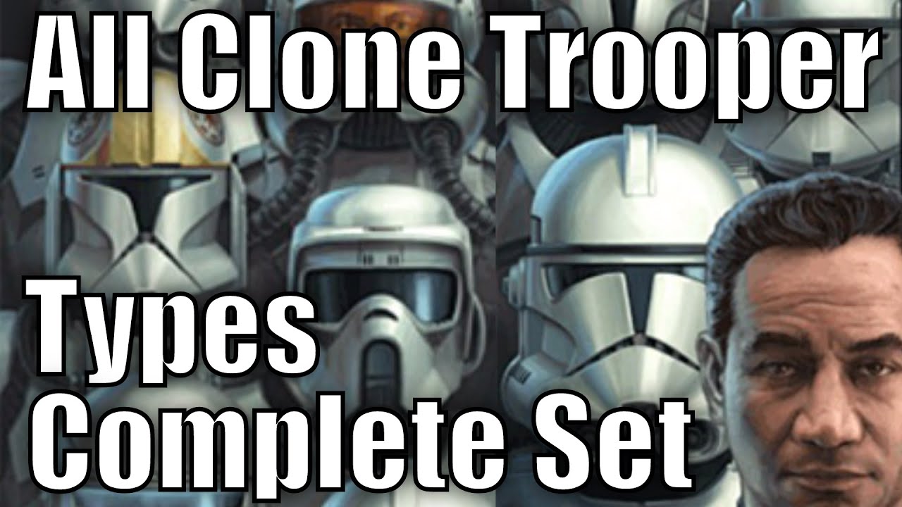 All Clone Trooper Types and Variants Complete Set