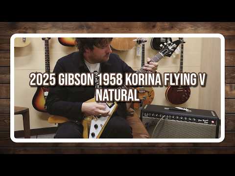 Gibson 1958 Korina Flying V 2025, Natural image 10