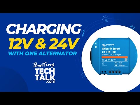 How to I Charge Two Different Voltages With One Alternator on My Boat?