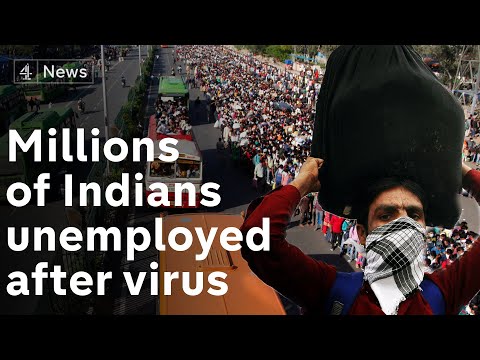 冠狀病毒鎖定導致數百萬印度工人失業 (Coronavirus lockdown leaves millions of Indian workers unemployed)
