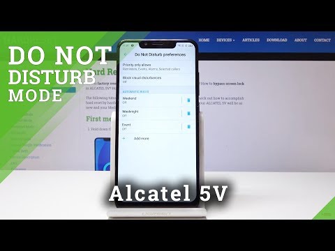 How to turn on Silent Mode in Alcatel 5V –  Do Not Disturb Mode