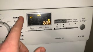 Programmübersicht Siemens E14 VarioPerfect WM14E443 Waschmaschine Hauswirtschaft Anleitung